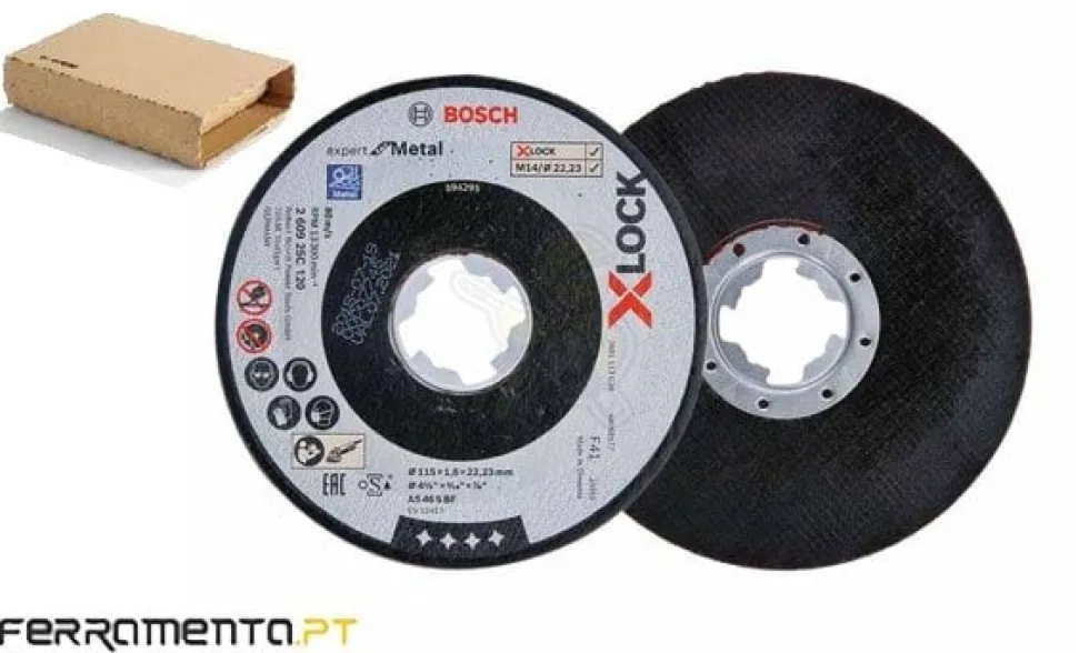 Disco de Rebarbar Expert Metal X-LOCK 125 x 6MM Bosh 260925C123