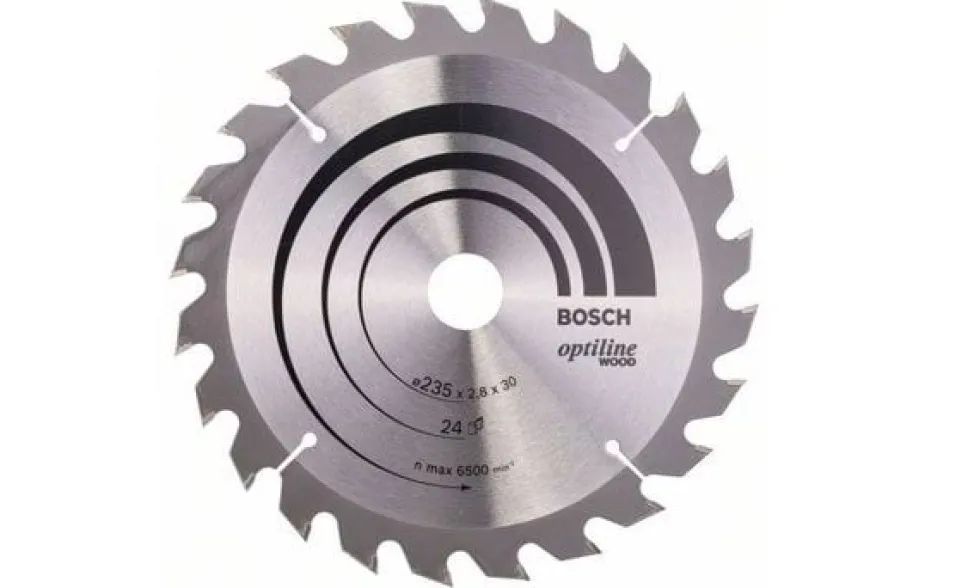 Disco de Serra Circular Madeira Óptica 235mm 24D Bosch 2608640725