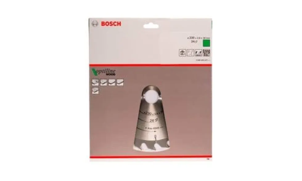 Disco de Serra Circular 230mm Optiline p/ Madeira Bosch 2608640627