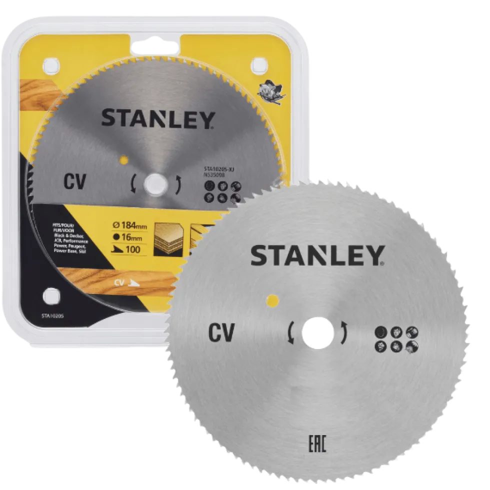 Disco de Serra Circular 170x16mm Corte Fino Stanley STA10290-XJ