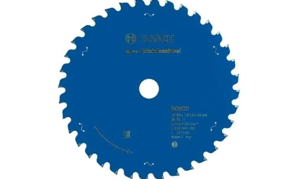 Disco de Serra Expert 185x20mm 36D P/ Inox Bosch 2608644289