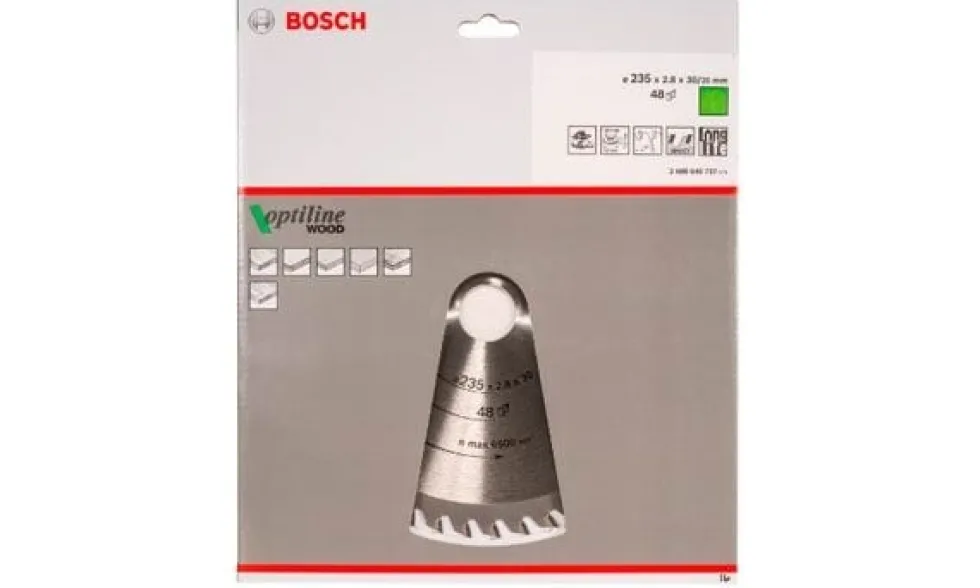 Disco de Serra OPTILINE 235 mm p/ Madeira Bosch 2608640727