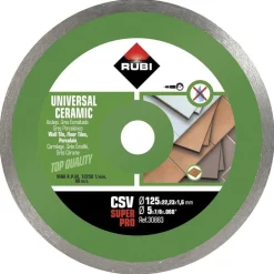 Disco Diamantado p/ Cerâmicas CSV 125 SUPERPRO Rubi 30883