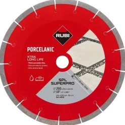 Disco Diamantado p/ Cerâmica SPL 250 EXT SUPERPRO Rubi 40910