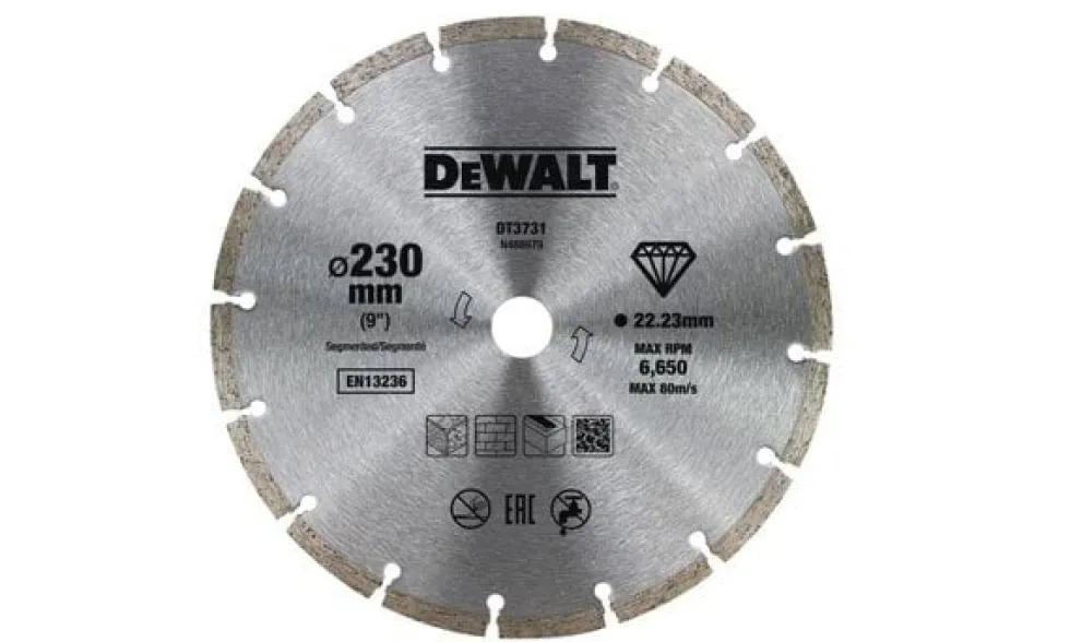 Disco Diamantado Segmentado 230x7x22.2mm Dewalt DT3731-QZ