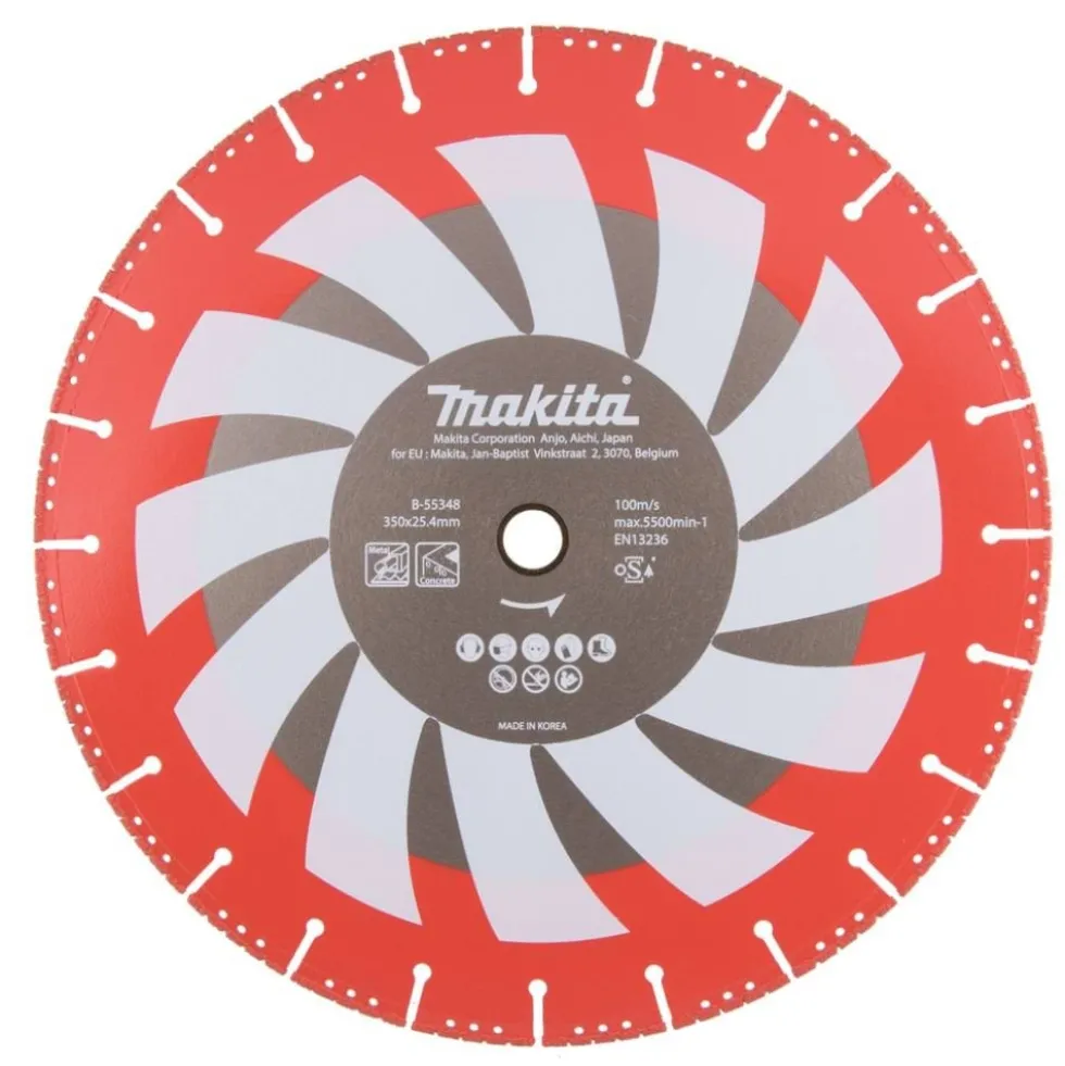Disco Diamante de Resgate Especial 355 x 25,4 mm Makita B-55348