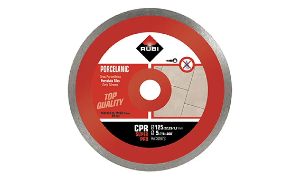 Disco Diamante Grés Porcelânico CPR-125 SUPERPRO Rubi 30973