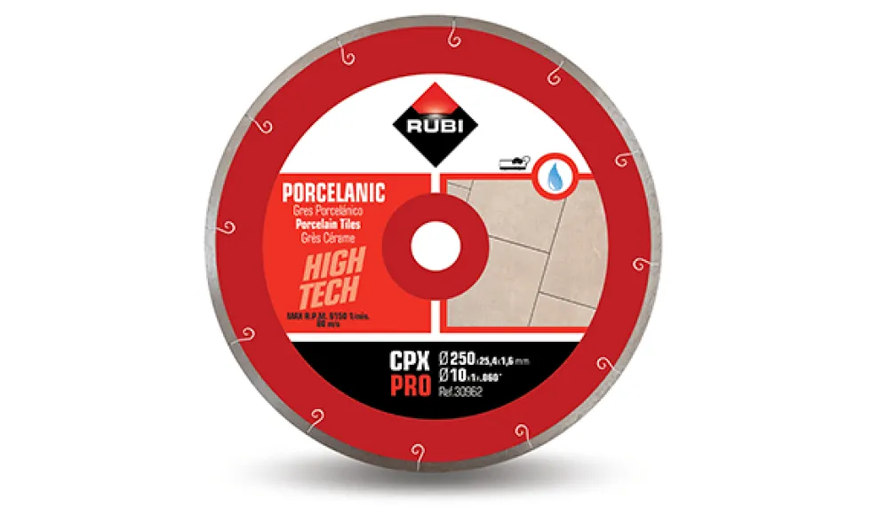 Disco Diamante Grés Porcelânico CPX-250 PRO Rubi 30962