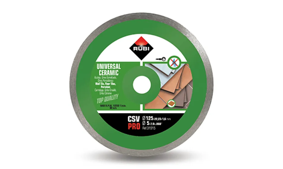 Disco Diamante Para Cerâmica CSV-125 PRO Rubi 31915