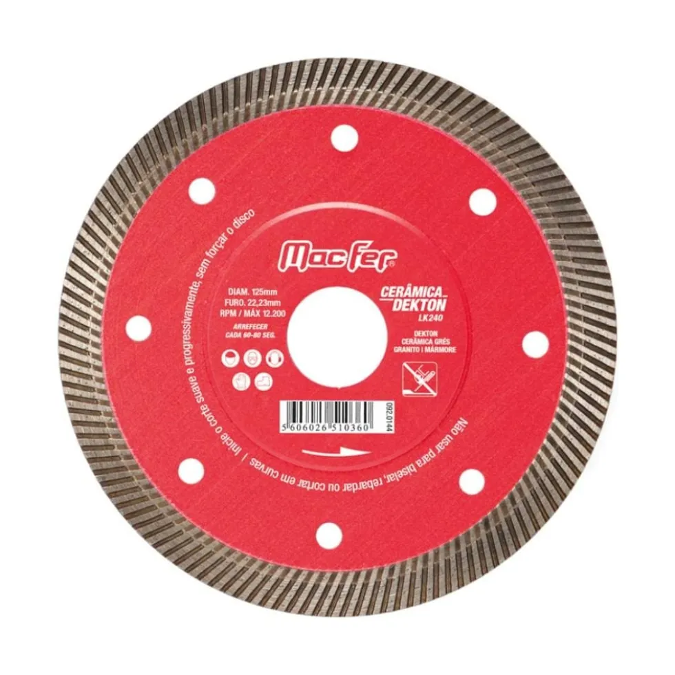 Disco diam. Cerâmica Dekton LK240 115mm Macfer 092.0143