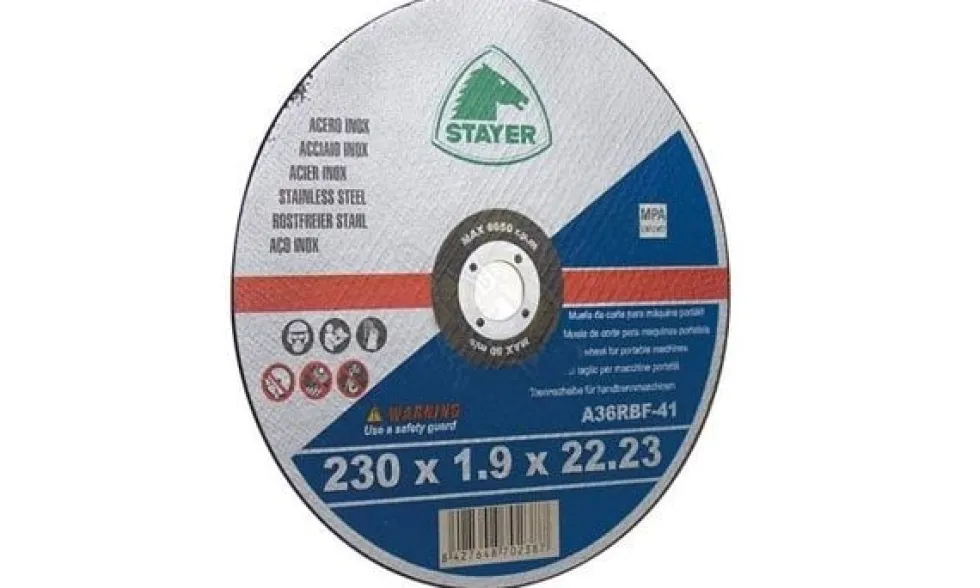 Disco Extrafino Inox Standard 230mm Stayer 81103