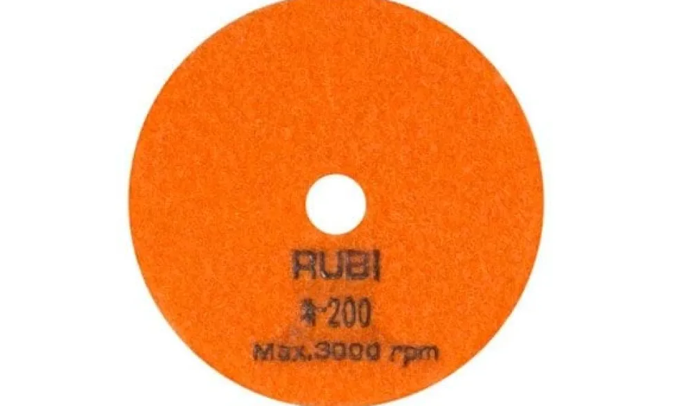 Disco Flexível Diamantado P/ Polir Ø100mm Gr200 Rubi 62972