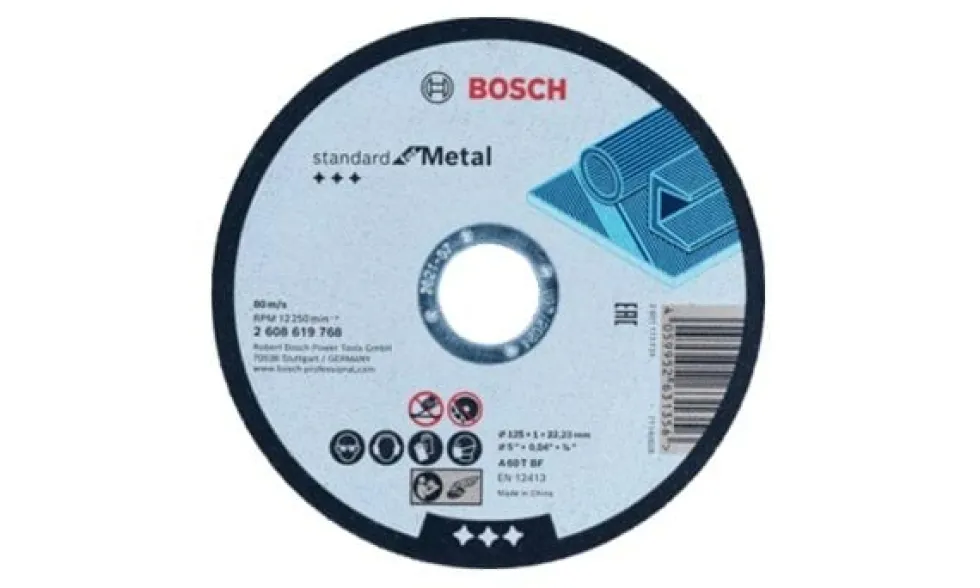 Disco para Corte de Metal 125 x 1mm Bosch 2608619768