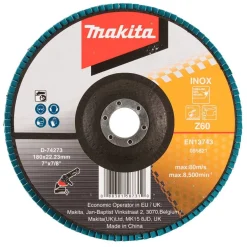 Disco plano para Metal 180 x 22,23mm Z60 Makita D-74273