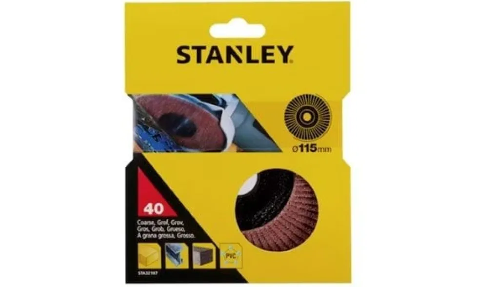 Discos Abrasivos de Lamelas 115mm G40-120 Stanley