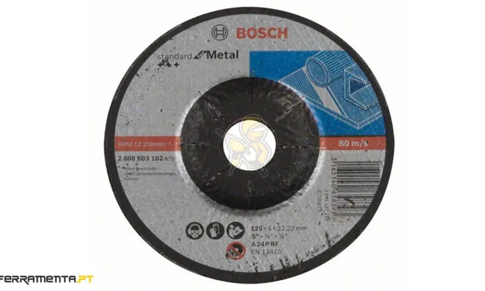 Discos Abrasivos de Rebarbar Metal 125x6.0x22.23