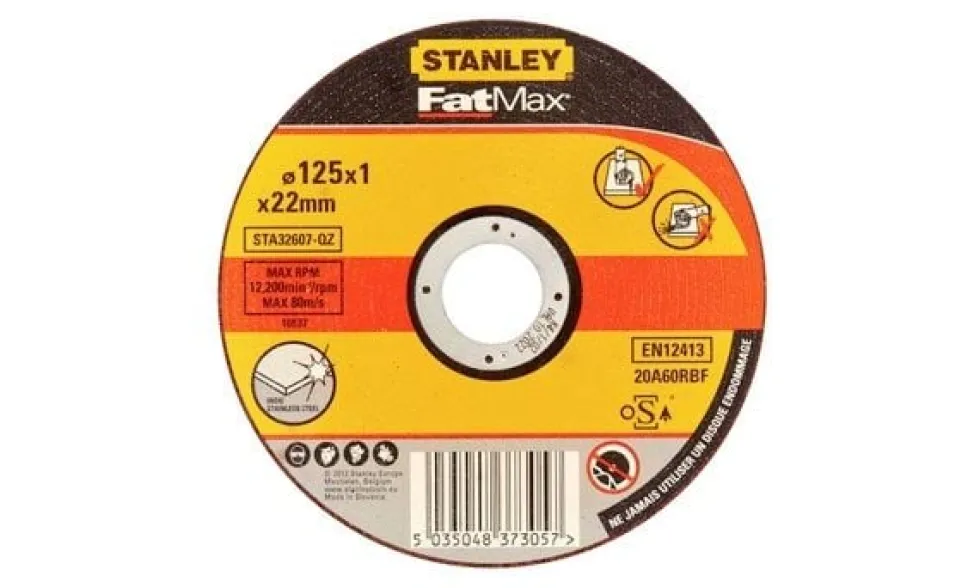 Discos de Corte Fino 115-230mm p/ Aço Inoxidável Stanley