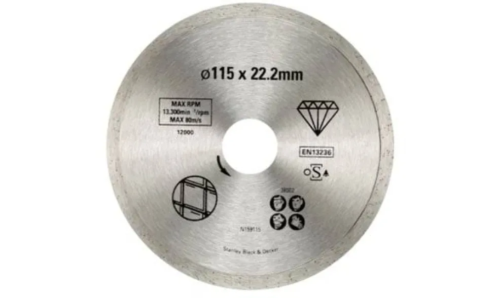 Discos de Diamante 115-125 p/ Cerâmica Stanley