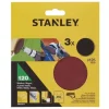 Discos de Lixa 125mm G120 c/ Velcro Stanley STA32077-XJ