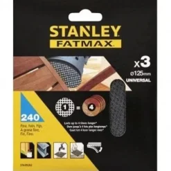 Discos de Lixa 125mm G60 p/ Rebarbadora Stanley STA32185-XJ