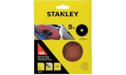 Discos de Lixa 125mm G24-80 p/ Rebarbadora Stanley