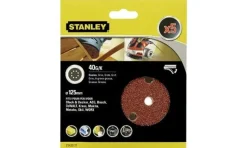 Discos de Lixa 125mm Grão 40-320 Stanley
