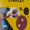 Discos de Lixa 125mm Grão 320 Stanley STA32262-XJ
