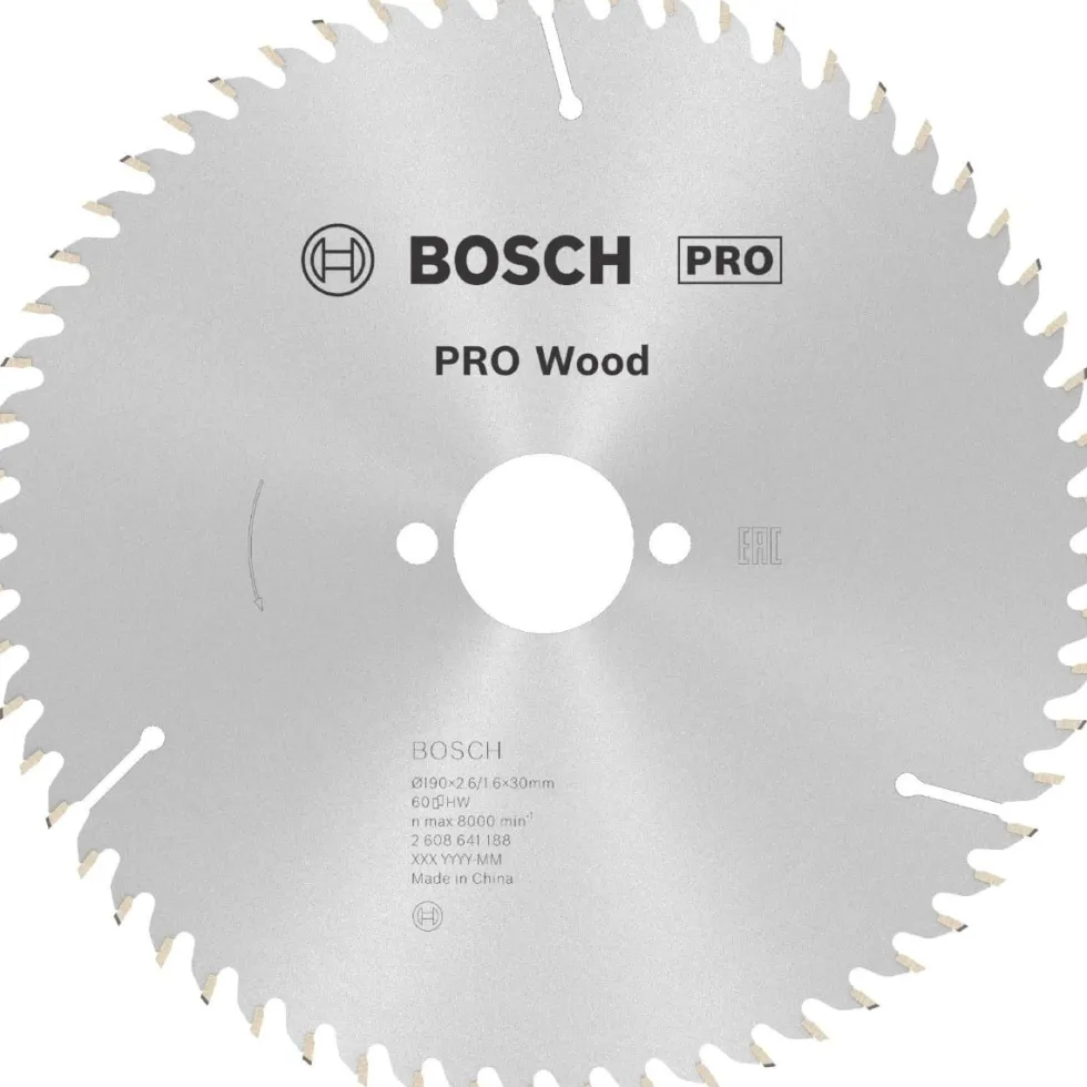 Disco Serra Madeira 190mm 60D Bosch 2608641188