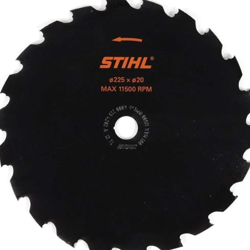 Disco Serra para Roçadora Cinzel MZ 225 mm 22 D HP 20 mm Stihl 40007134202