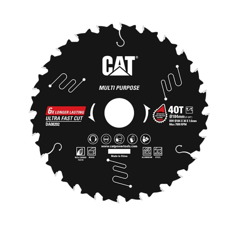 Discos Serra Circular Multiuso TCT CAT DA08202