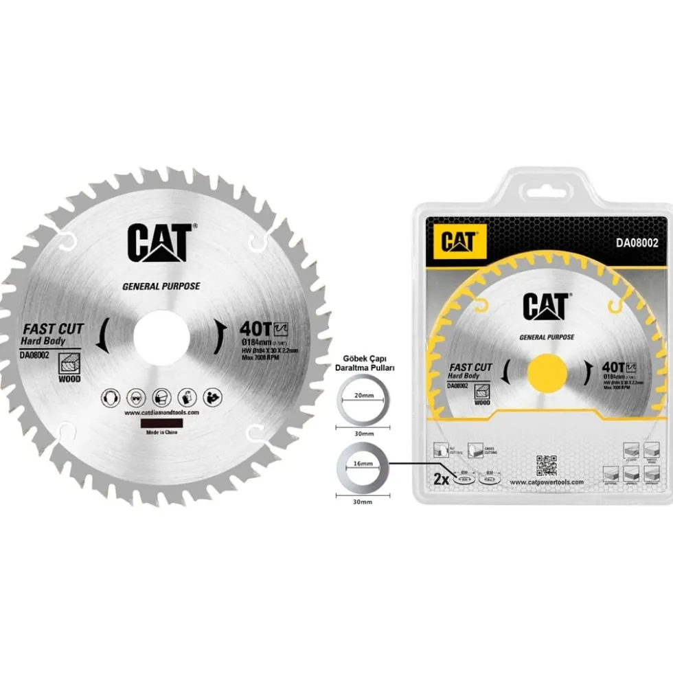 Discos Serra Circular TCT CAT DA08002