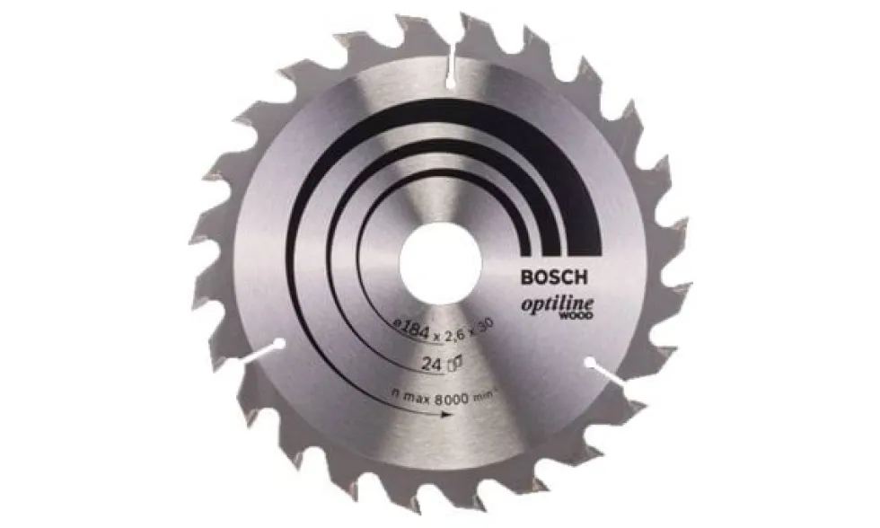 Disco 184x30mm 24D Speedline Wood Bosch 2608640610