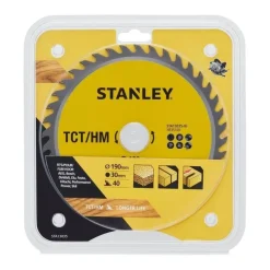Disco 190x30mm TCT/HM Corte Fino p/ Madeira Stanley STA13035-XJ