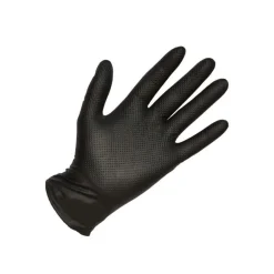 Dispensador de Luvas Vulcão Pretas Diamante 50Uni – XXL Mundo Guante 9980XXL