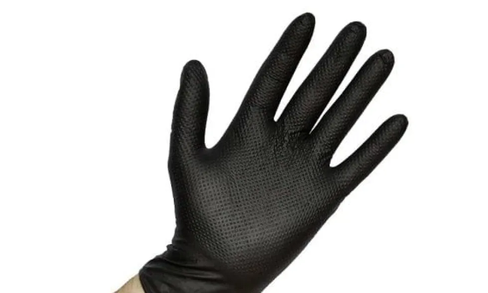 Dispensador de Luvas Vulcão Pretas Diamante 50Uni – XL Mundo Guante 9980XL