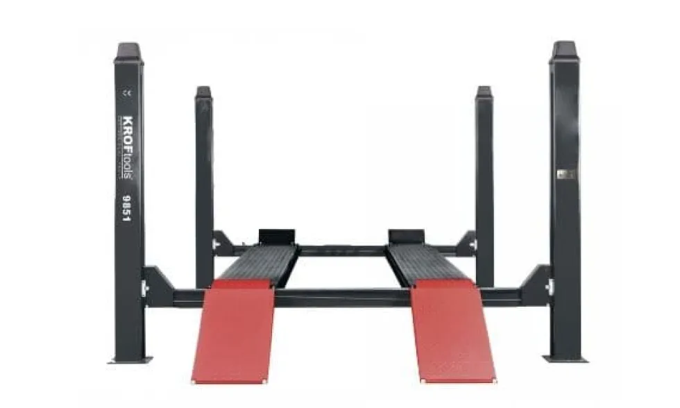Elevador Auto 4 Colunas 4.5T Plataforma Lisa Kroftools 9851