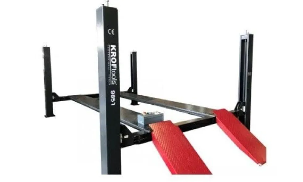 Elevador Auto 4 Colunas 4.5T Plataforma Lisa Kroftools 9851