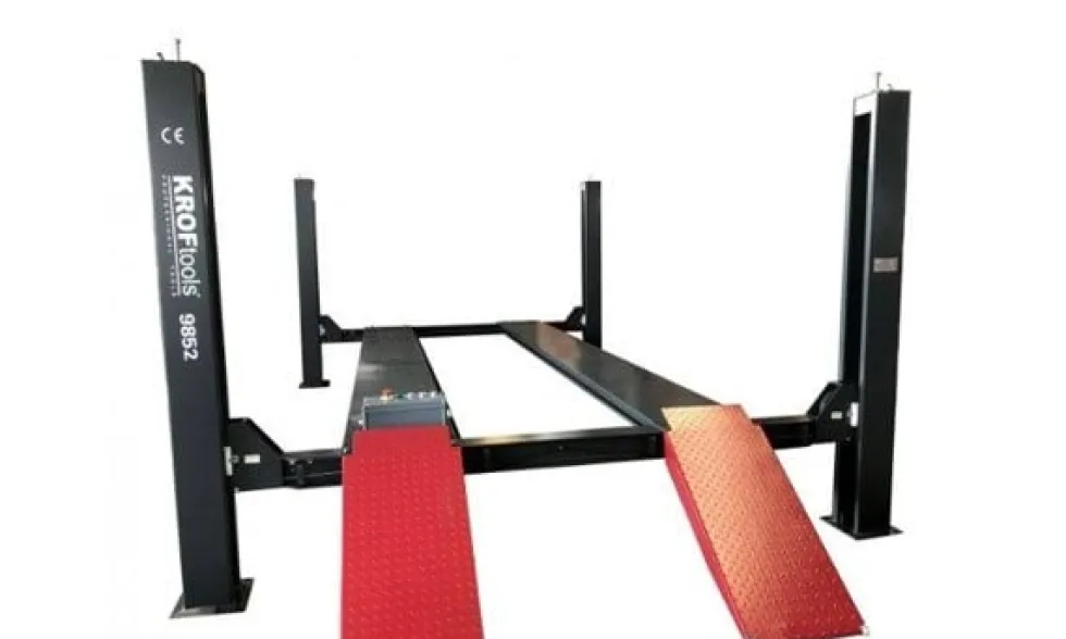 Elevador Auto 4 Colunas 5T Plataforma Lisa Kroftools 9852