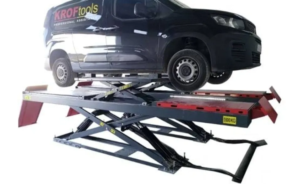 Elevador Auto Dupla Tesoura Baixo Perfil 5.5T Kroftools 9823
