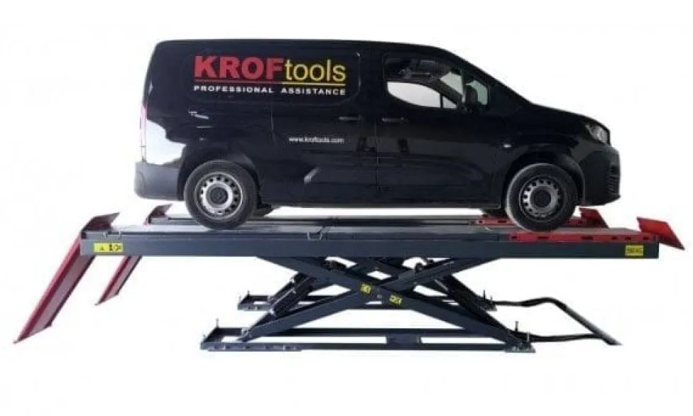 Elevador Auto Dupla Tesoura Baixo Perfil 5.5T Kroftools 9823