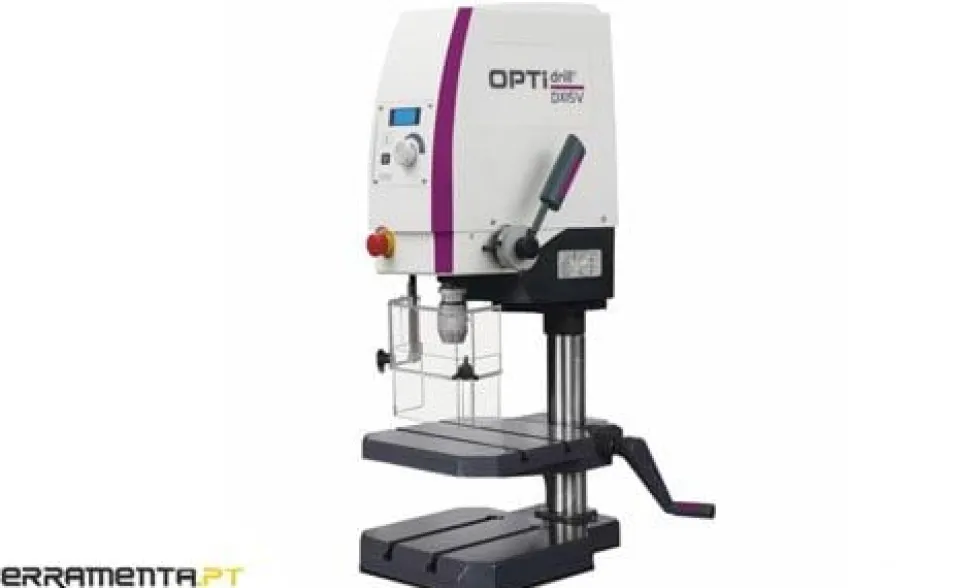 Engenhos de furar de bancada 15mm Optimum DX 15V