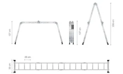 Escada Alumínio Multiusos 4x4 Werku WK700020