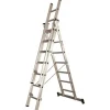 Escada Alumínio Tripla L66 Degrau Quadrado 4+4+4Litan A10013040