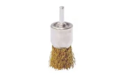 Escova Aço c/ Perno T/ Brocha Arame Ondulado Latonado EAPB-L MacFer 30mm (bls) 025.0018