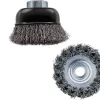 Escova De Arame Frisado Cónica Para Rebarbação Angular Ø 65 C19mm M14 Dewalt DT3480