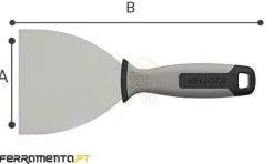 Espátula de Aço Cabo Bimaterial 100mm Bellota 5890-100 BIM