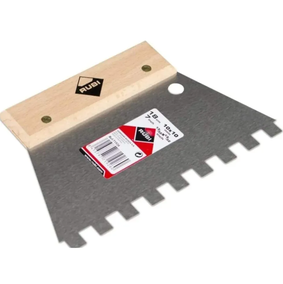 Espátula-Pente 18 cm 10x10 mm Rubi 71926