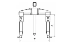 Extrator / Saca Rolamentos 2 Garras 200X135mm Forza 2415L