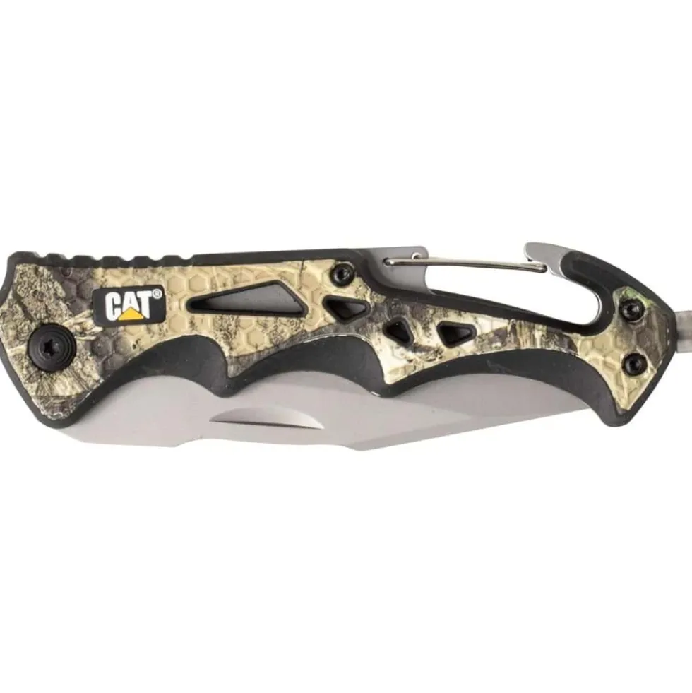 Faca Dobrável 20,3 cm Camuflagem CAT CAT280017