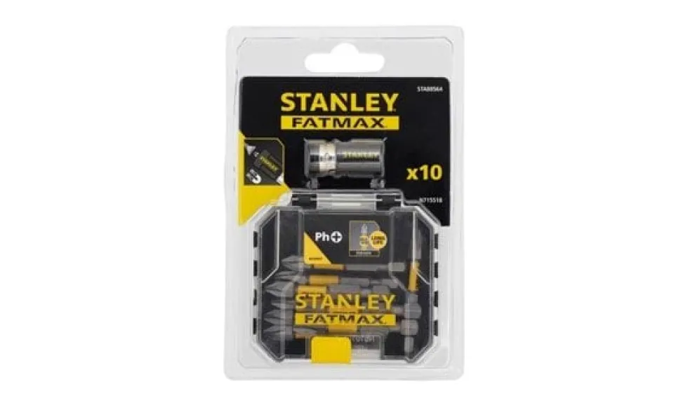 Fatmax Kit pontas e brocas de 10 peças Stanley STA88566-XJ